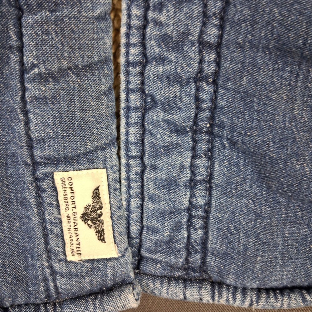 Vintage Wrangler Shacket Sherpa Lined Denim Jacket Men's 2XL Western Trucker - Picture 5 of 8